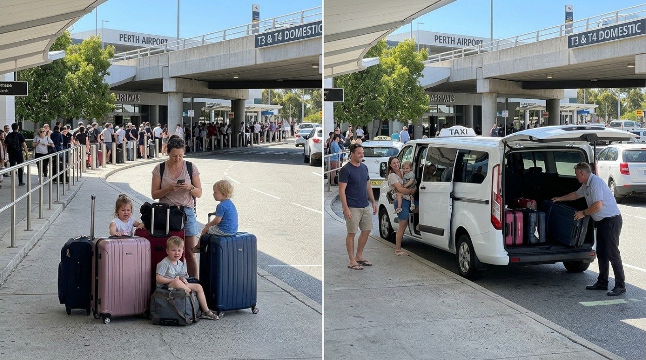 Airport taxi Perth — Five Star Maxi Cab
